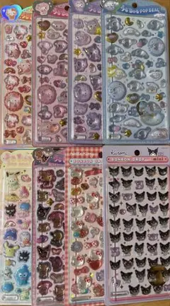 8点セット★サンリオボンボンドロップシールうるちゅる