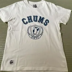 CHUMS カレッジロゴ 半袖Tシャツ ホワイト レディース Freeのサムネイル