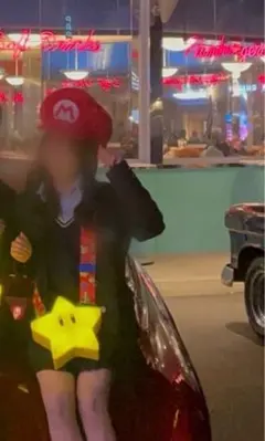 USJ スーパーニンテンドーワールド マリオ帽子 スターポップコーンバケット