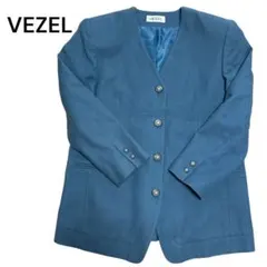VEZEIL 青色 テーラードジャケット