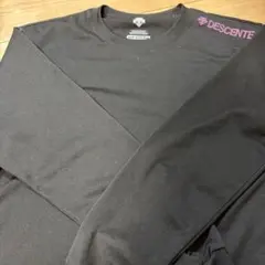 DESCENTE 黒 長袖シャツ Lサイズ