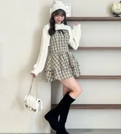 MAJESTIC LEGON フードボレロ×ミニキャミワンピセット