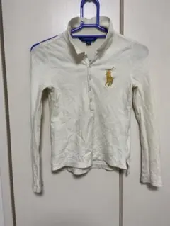 Ralph Lauren 長袖ポロシャツ S(7) アイボリー
