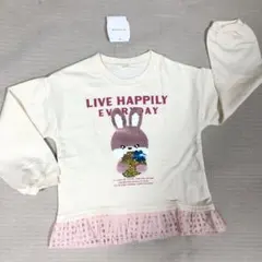 110cm 女の子リバーシブルスパンコールトレーナー　新品