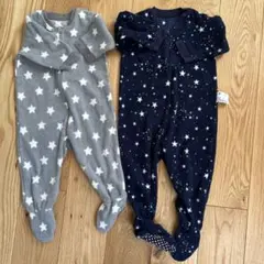 UNIQLO 星柄ロンパース 80cm 2点セット