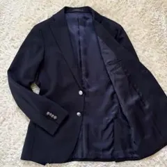 輝く銀ボタン✨オンワード樫山　マッケンジー　紺ブレ　CORDURA　Mのサムネイル