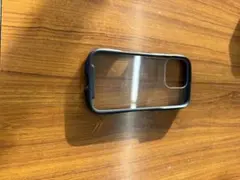 iPhone用クリアブラックソフトケース