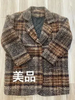 【CLEA／クレア】オーバーサイズチェックコート