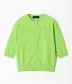 CABaN ファインポリエステル ハーフスリーブポケットカーディガン