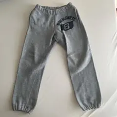 デニムダンガリースウェットパンツグレー 130