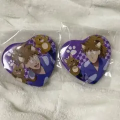 忍たま乱太郎 ナンジャタウン 鉢屋三郎 不破雷蔵 ハート缶バッジ 双忍