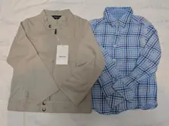 【新品タグ付あり】COMME CA ISM長袖上着110と長袖シャツ120