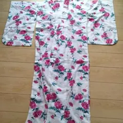 ピンク花柄 浴衣 単品