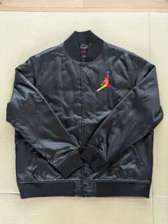 JORDAN スタジャン 中綿入 刺繍デザイン　ブラック