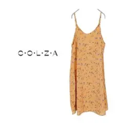 【C・O・L・Z・A】ワンピース カジュアル 花柄 イエロー 着回し M