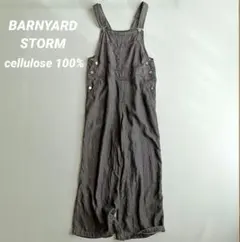 【美品】BARNYARDSTORM ブラックデニム風サロペット オールインワンのサムネイル