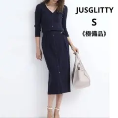 【極美品】JUSGLITTY ワンピース JUSGLITTY - 新品・未使用🧡JUSGLITTY🧡ドットワンピースの通販