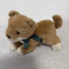 柴犬 ぬいぐるみ 子犬 リアル 伏せポーズ　昭和、平成レトロのサムネイル