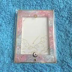 EruEru 箔押しマーブルグリッター アクリルフレームキーホルダー 赤