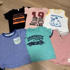 90 男の子　子供服　保育園着　夏服　半袖　Tシャツ　タンクトップ　まとめ売り