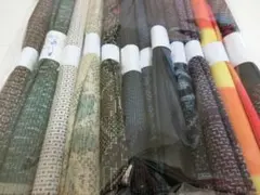 Sale！いつうさ【V】着物　ほとんど大島紬　はぎれ生地12本セット