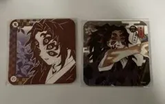 鬼滅の刃　黒死牟　アートコースター　2種セット