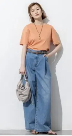 23区DENIM サマー タック ワイド パンツ⭐︎38