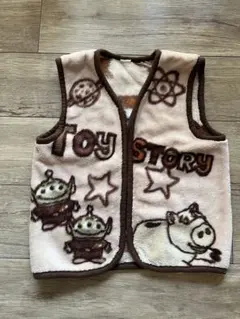 トイストーリー　毛布　ベスト　茶色