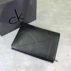【新品未使用】カルバンクライン 折り財布 二つ折り レザー コンパクト