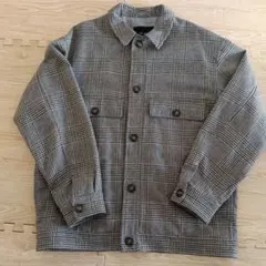【niko and...】チェック柄 ジャケット グレー系