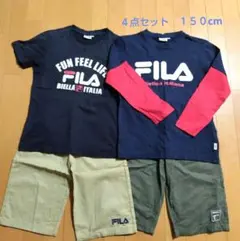 週末SALE　FILA Tシャツとショートパンツ４点セット 150cm