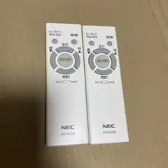 NEC 照明用リモコン RE0208 2個セット 本体