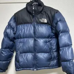 ノースフェイス　ダウンジャケット　ヌプシ　700フィル　ネイビー　メンズXS