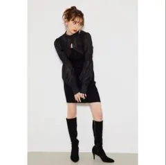 rienda ボレロSETレイヤードKnit OP