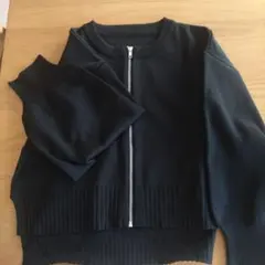 MODE ZAK ダークグレー カーディガン