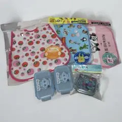 【セット売り】食べこぼしガード よだれかけ 離乳食 ケース ディズニー 　こども