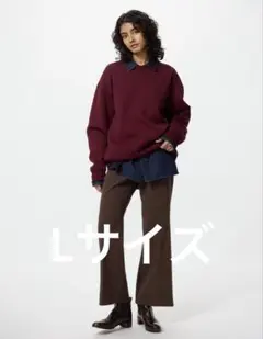 UNIQLO スマートフレアパンツ　ブラウン