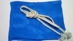 はなちゃん様専用 青の帯揚げ、帯締めのセット 彩22―161