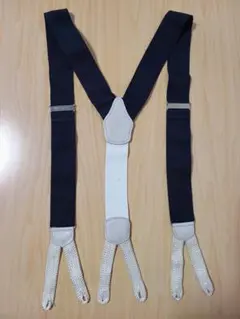 【美品】Brooks Brothers サスペンダー ネイビー　エンブレム柄 新品未開封) ブルックスブラザーズ サスペンダー ネイビー エンブレム