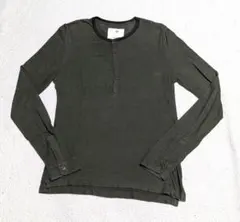 Banana Republic オリーブグリーン ヘンリーネック 長袖カットソーのサムネイル