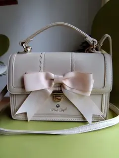 Pink Angel リボン付きショルダーバッグ