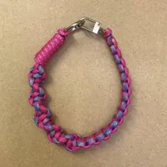 パラコード　スマホストラップ　ハンドストラップ　ピンク系