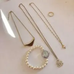 ☆ネックレス・アビステの腕時計・リング 計5点　アクセサリーまとめ売り☆