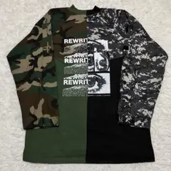 《状態良入手困難》Rewritableリライタブルリメイクシャツカモフラ迷彩