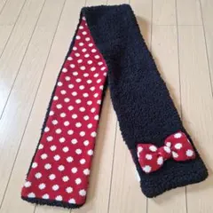 ディズニー　ミニーマウスマフラー