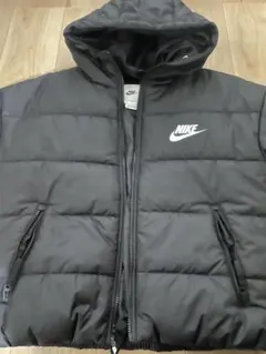 Nike フード付き ブラックダウンジャケット
