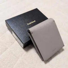 【新品・未使用】ポールステュアート 二つ折り財布 グレージュ ハンドステッチ入りのサムネイル
