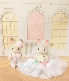 シルバニアファミリー❀ピンクのクリスタル ウェディングドレスセット（お人形なし）