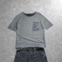 00s heather gray zip pocket tee archive