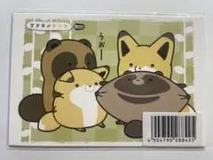 タヌキとキツネ　ポストカード　特典